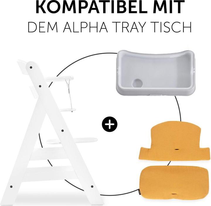 Produktbild Hauck Highchair Pad Select Muslin Honey