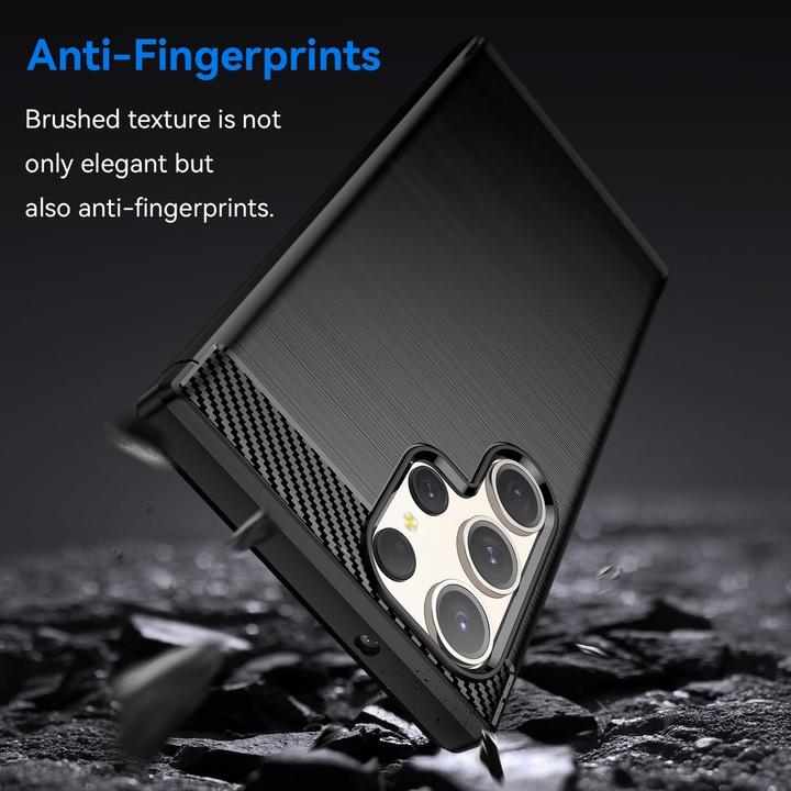 Produktbild König Design Hülle Handy Schutz für Samsung Galaxy S23 Plus Ultra Case Cover Carbon Optik Neu (Samsung Galaxy S23 Ultra)