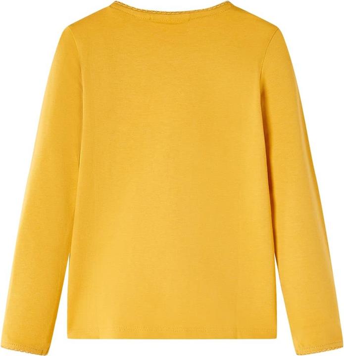 Immagine prodotto VidaXL Camicia da bambino a maniche lunghe ocra scuro 128,Materiale: 95 (128)