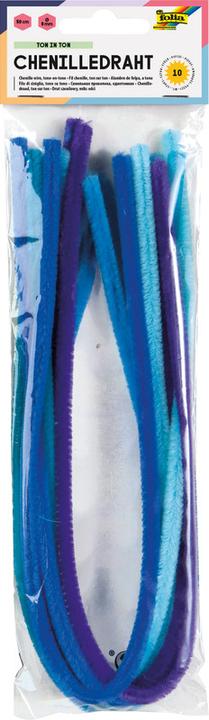Actual product image Folia Chenille wire tone on tone mix blue (0.51 m)