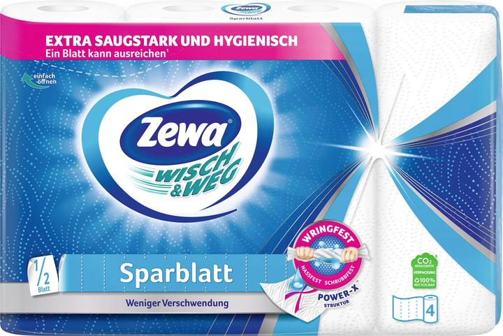 Produktbild Zewa Wisch&Weg Sparblatt 4Ro (4 x)