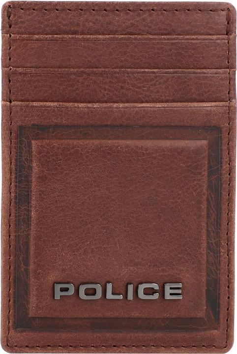 Actual product image Police PT16-08536 Credit card holder leather 7 cm with money clip