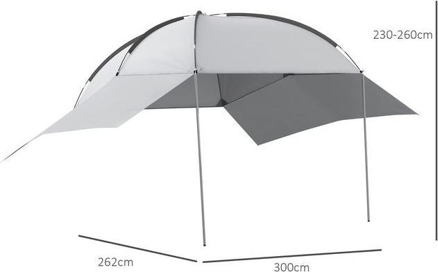Actual product image Swisshandel24 Heckzelt für Autos, wasserdicht, tragbar, 3x2,6x2,3m (Awning)