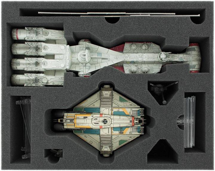 Actual product image Feldherr TRA13 - Transporter for Star Wars X-WING Wave 1 to Wave 13 (Foam material)