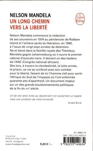 Image du produit Un long chemin vers la liberté : l'autobiograhie (Français, Nelson Mandela, 2018)