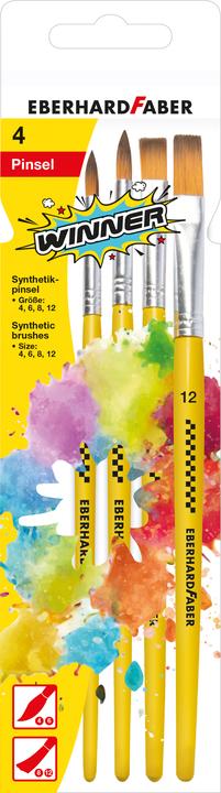Actual product image EberhardFaber Synthetic brush set, 4 pieces