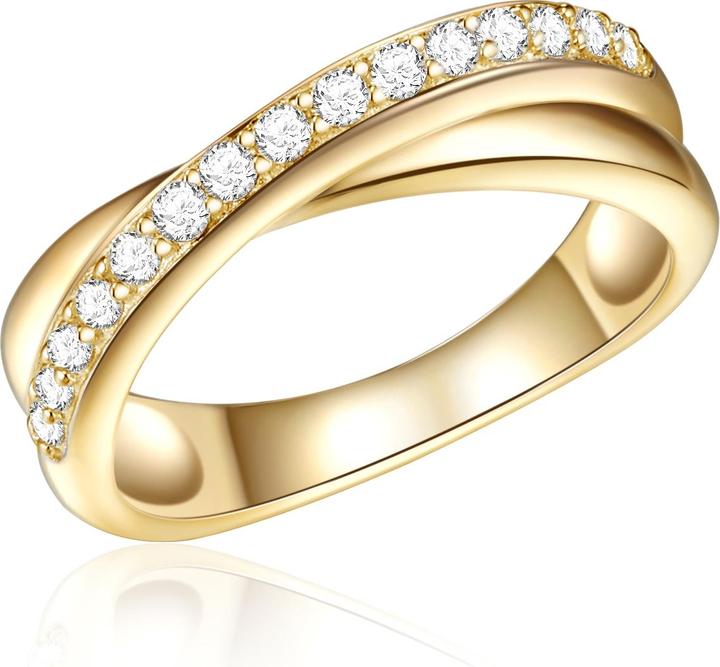 Rafaela Donata Damen Sterling Silber Zirkonia gelbgold - 11478