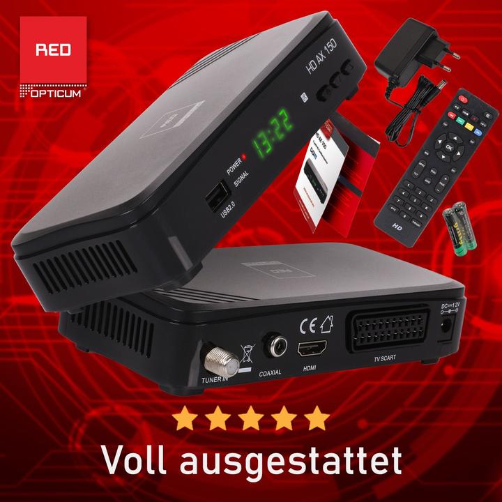Actual product image Opticum HD AX150 30002 (DVB-S2, CI Shaft, Hard drive, CI+ slot)