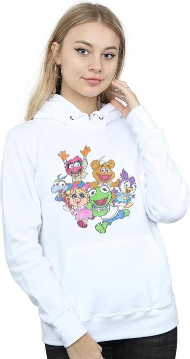 Immagine prodotto Disney The Muppets Muppet Babies Colour Group Felpa con Cappuccio Donna (XXL)
