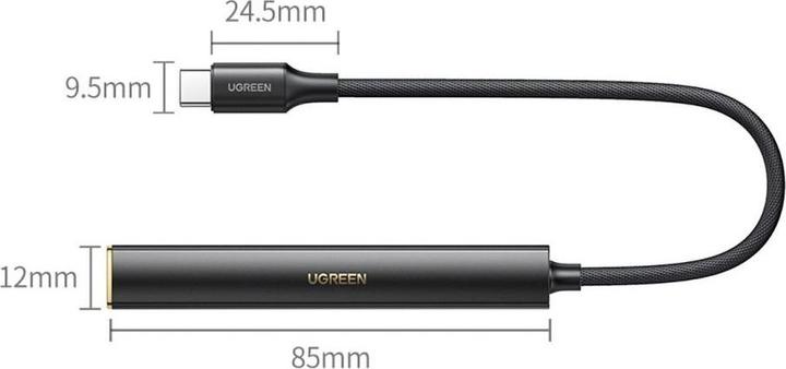 Ugreen Adattatore audio da maschio tip-C a jack 3,5 mm DAC Amplificatore CM545
