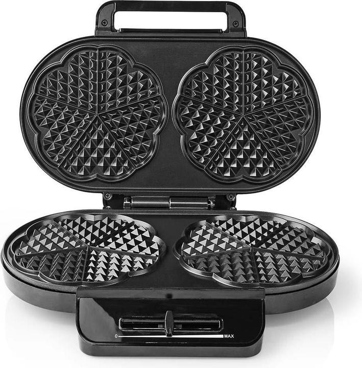 Immagine prodotto Nedis Ferro per waffle 2 x 5 Cialde a forma di cuore 12 cm 1200 W plastica/metallo (Spina UE)
