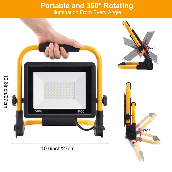 Produktbild ‎Sentoo LED-Baustrahler (5000 lm)