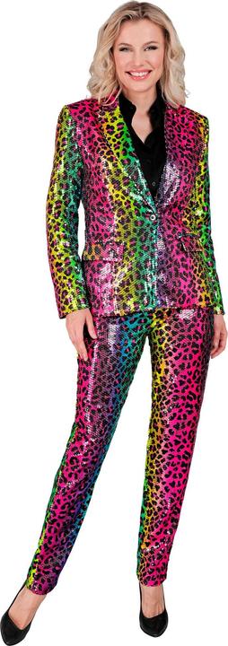 Immagine prodotto Widmann Pantaloni di paillettes in look leopardato Rainbow (M)