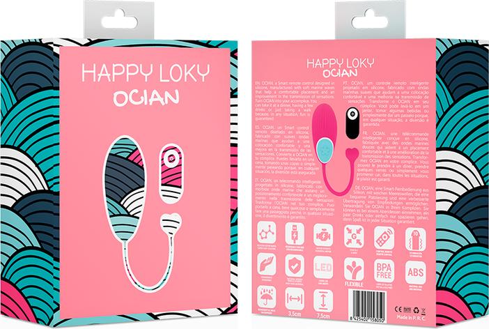 Produktbild Happy Loky Vibro-Ei "Ocian" mit Fernbedienung