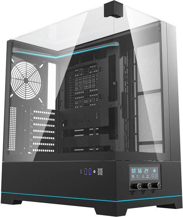 Actual product image Darkflash Tech Darkflash DY450 computer case without fans (black) (mATX, ATX, ITX)