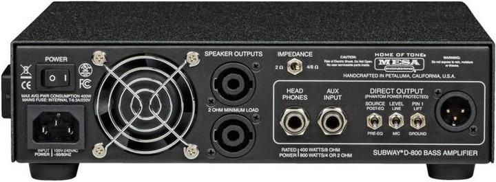 Immagine prodotto Mesa Boogie Testa Subway D-800 Plus (Spigola, 800 W)