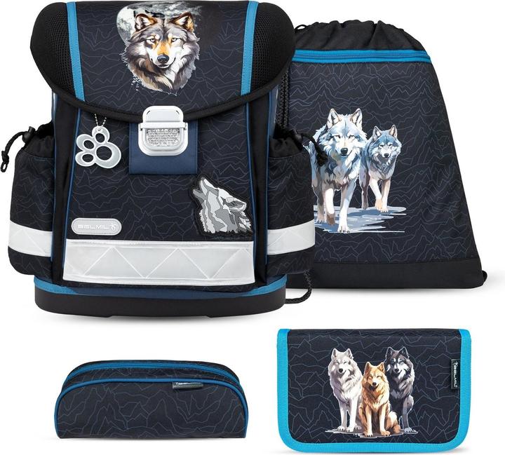 Produktbild Belmil CLASSY Schulrucksack-Set Wolves Pack (19 l)