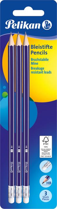 Produktbild Pelikan Standard-Bleistifte (0.70 mm, HB, 3 x)