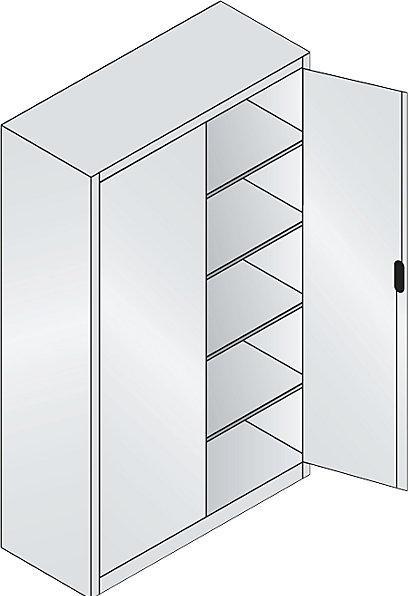 Produktbild C+P Büro-Stahlschrank mit Flügeltüren (120 x 50 x 195 cm)
