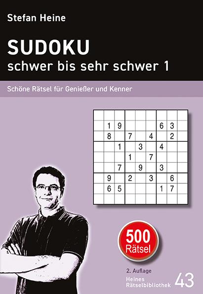 Actual product image SUDOKU - schwer bis sehr schwer 1 (German, Stefan Heine, 2016)
