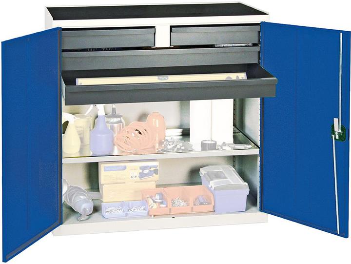 Stumpf Werkzeugschrank S3000 mit 4 ausziehbaren Schubladen 1 Fachboden 1000x1... (100 cm, 50 cm)
