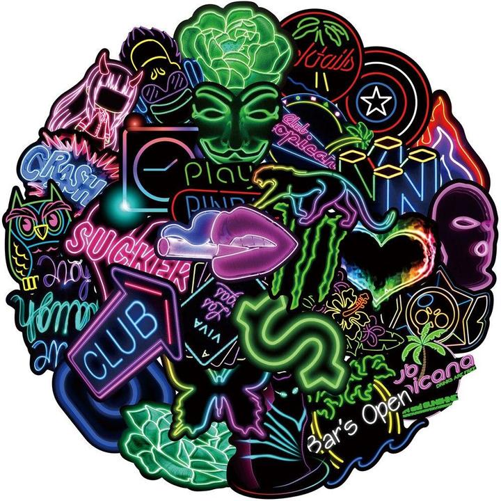 Immagine prodotto JTI Insegne al neon adesive - 50 pezzi