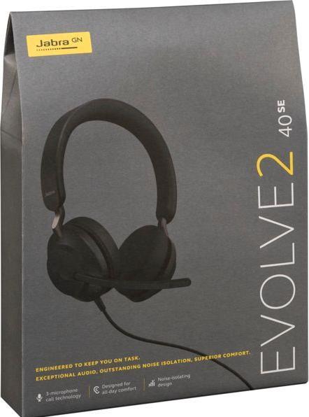 Produktbild Jabra Evolve2 40 SE UC Stereo NC (USB-C) (Kabelgebunden, USB-C)