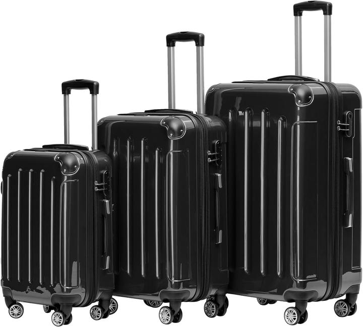 Image du produit Beibye 3-tlg. Hartschalenkoffer-Set (Bagage à main (jusqu'à 50l), M (50 - 90l), XL (à partir de 115l))