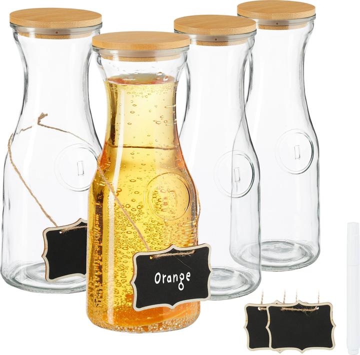 Relaxdays Water carafe set (1 l)