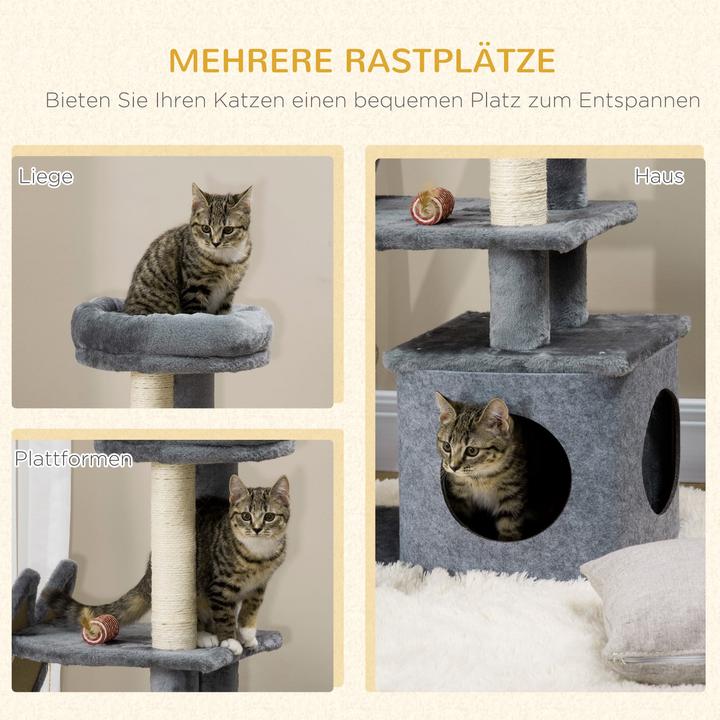 Image du produit Jamb Arbre à chat (83 cm, Crème, Gris)