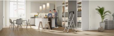 Produktbild Hailo K75 ComfortLine, Stahl-Trittleiter, 3 Stufen (Trittleiter, 133 cm)