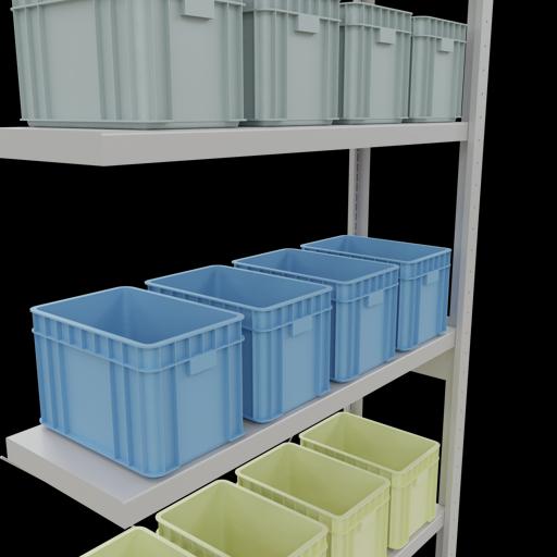Actual product image Schulte Lagertechnik MULTIplus250 boltless add-on bay system with length bolts