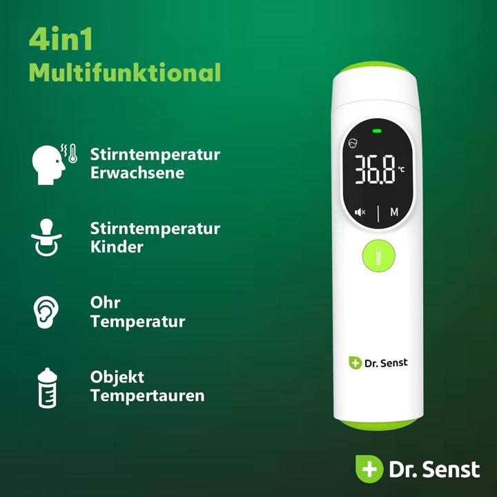 Productafbeelding Dr. Senst Infrarot 3in1 Ohr/Stirn/Objekt Thermometer DET-20F