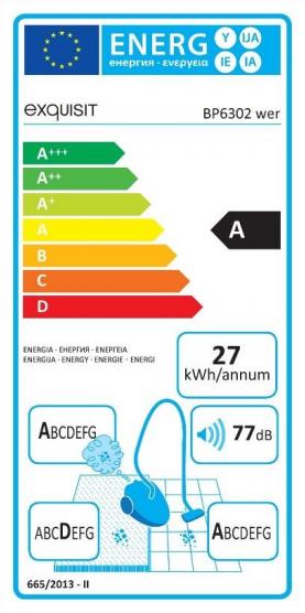 Actual product image Exquisit Floor vacuum cleaner