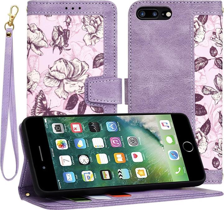 Image du produit Techsuit - FlipCraft - iPhone 7 Plus / iPhone 8 Plus - Mysterious Purple (Apple iPhone 8 Plus, Apple iPhone 7 Plus)