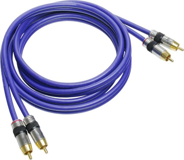 Produktbild InLine Cinch Kabel AUDIO, vergoldete Stecker, 2x Cinch (1 m, Cinch)