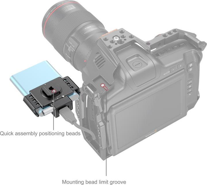 Immagine prodotto SmallRig Supporto SSD T5/T7 per BMPCC 6K pro (Accessori video vari)
