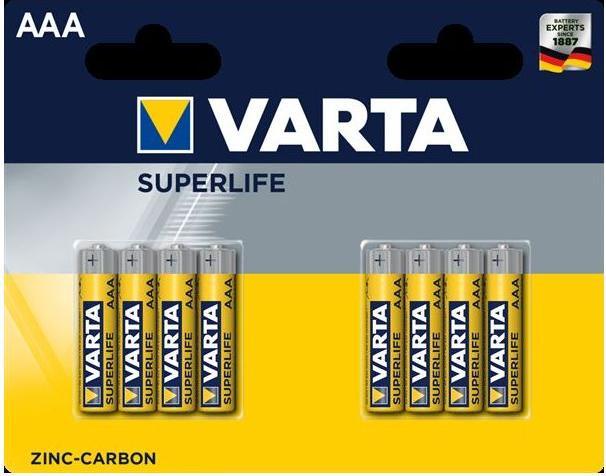 Image du produit Varta SUPERLIFE AA Pile stylet jetable Zinc-Carbone (8 pcs, AA)