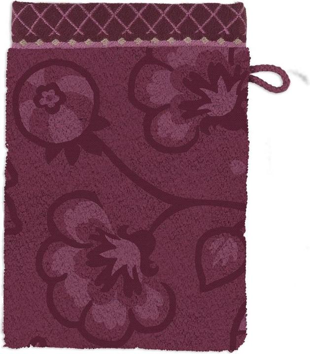 Image du produit PIP Studio Jasmin Jaquard Gant de toilette dark pink 16x22cm (1 pièce)