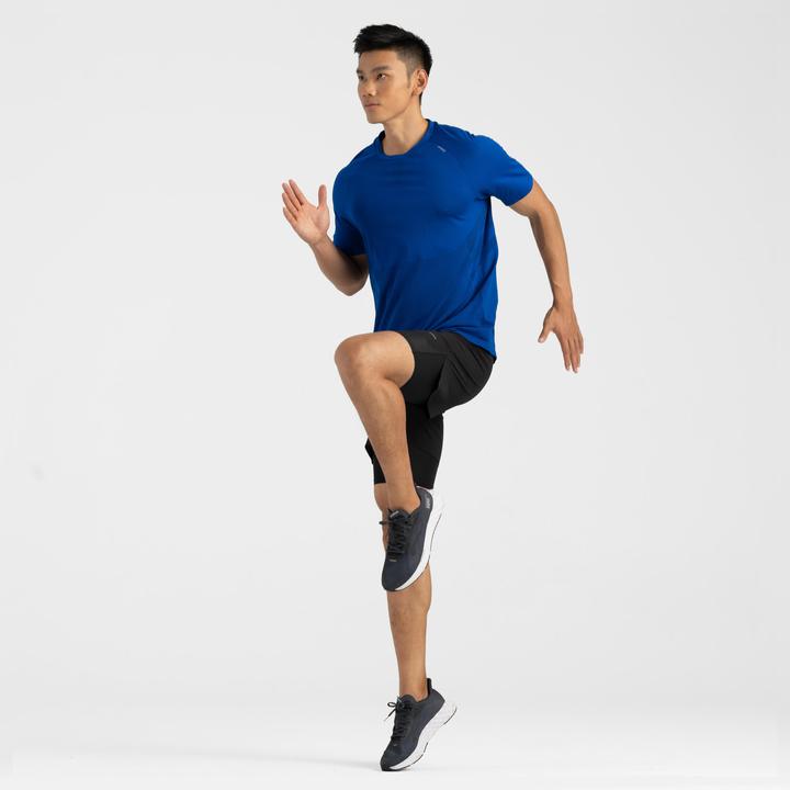 Image du produit Kiprun Laufshorts Herren Tights 2-in-1 - schwarz (L)