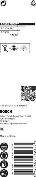 Image du produit Bosch Professional Zubehör Foret Expert HEX-9 HardCeramic, 3 x 90 mm (3 mm)