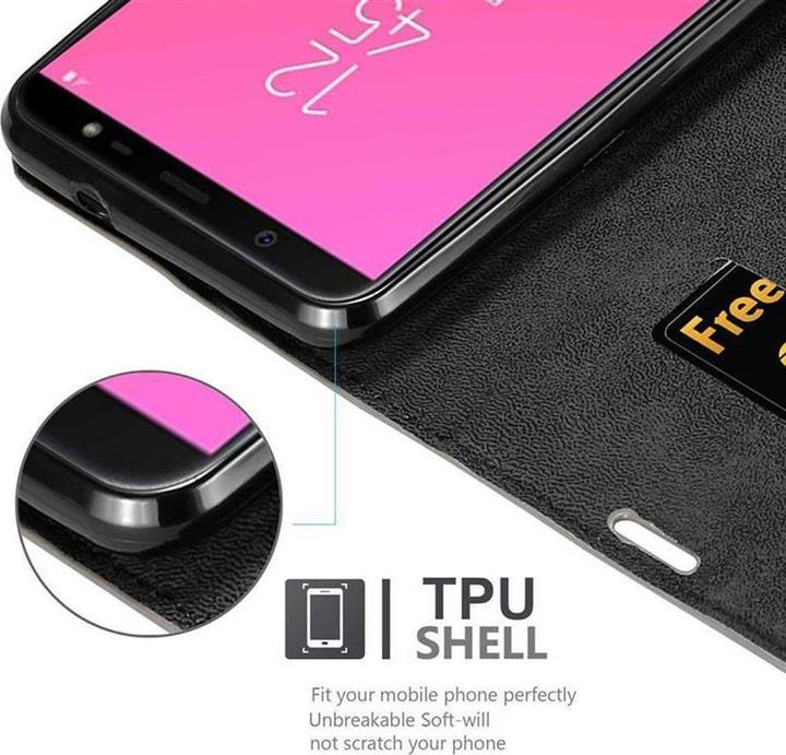 Actual product image Cadorabo Book Invisible Magnet Cover (Samsung Galaxy J8 (2018))
