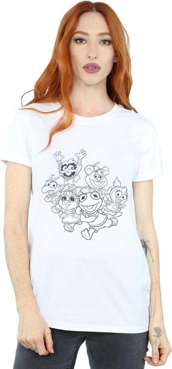 Actual product image Disney Womens/Ladies The Muppets Muppet Babies Mono Group Cotton Boyfriend T-Shirt (S)