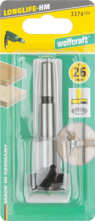 Image du produit wolfcraft wolfcraft 1 Zylinderbohrer HM ø35x90mm (8 mm)