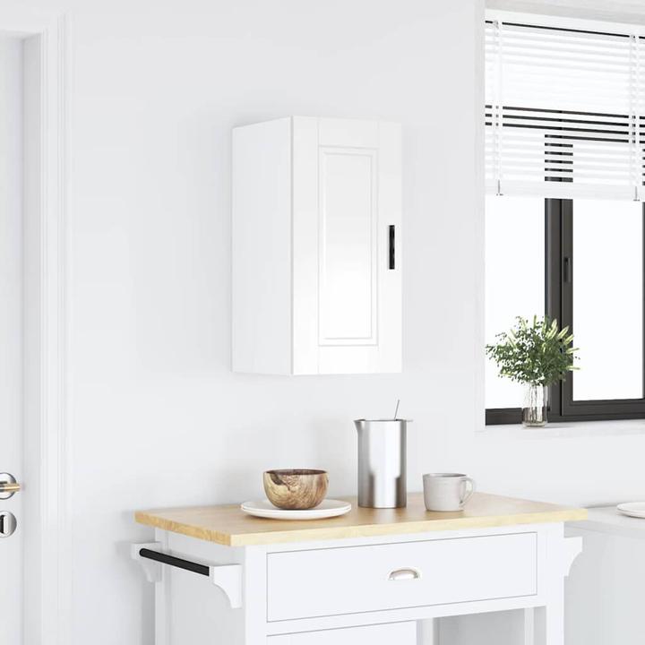 Immagine prodotto VidaXL Parete attrezzata per cucina Porto in legno bianco lucido (30 x 31 x 60 cm)