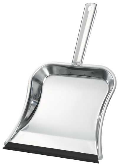 Actual product image Turk Dustpan Lady with Filler Handle and Lip Stainless Steel (1 pcs.)