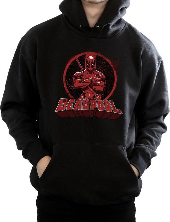 Produktbild Deadpool Crossed Arms Logo Kapuzenpullover (M)