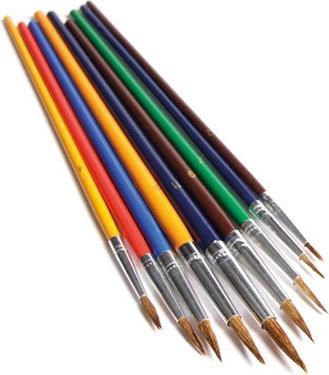 Actual product image Winsor & Newton Watercolour brush set 9 pieces (hard brush)
