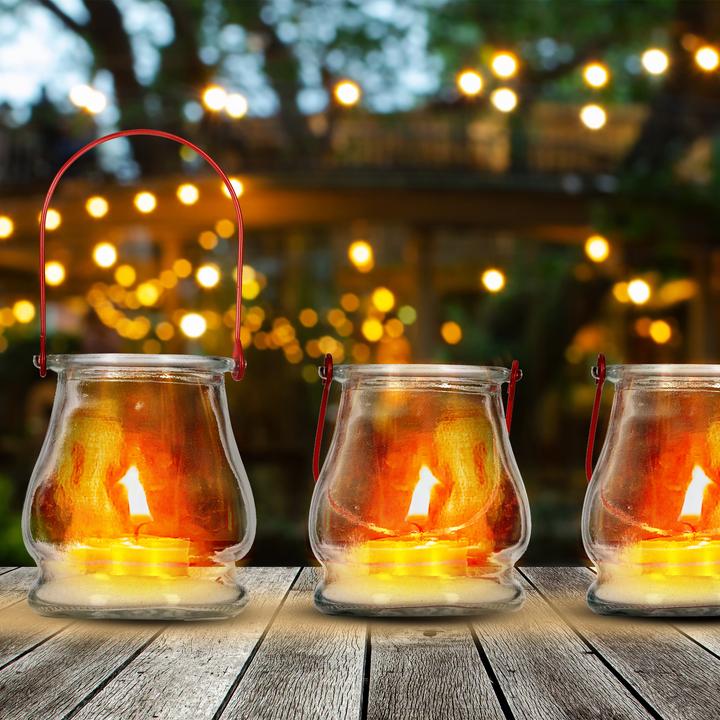Produktbild Relaxdays 12x Windlicht (1 x, 8.5 x 8.5 x 10 cm)