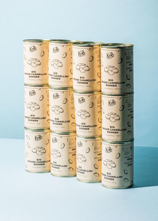 Image du produit KoRo Haricots blancs Cannellini bio prêts à consommer (2880 g)